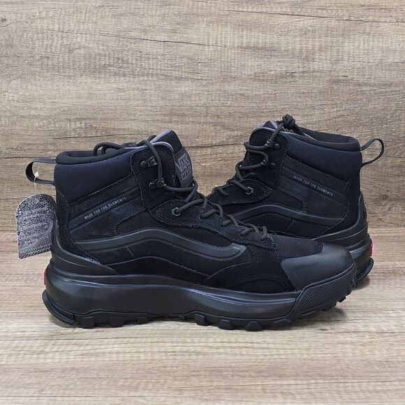 Vans MTE Crestline Waterproof Men's Sz 12 Triple Black Hiking Boots (500264) NEW - Picture 6 of 9